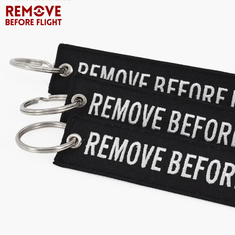Брелок для ключей от производителя REMOVE BEFORE FLIGHT специальный значок с вышивкой