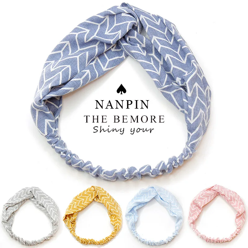 Оригинальный модный объемный ободок для волос зеленый желтый весенне-осенний