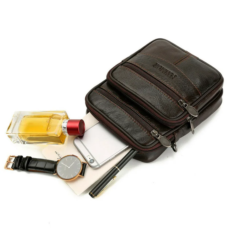 

Men's Adjustable Leather Briefcase Handbag Shoulder Messenger Bag Purse