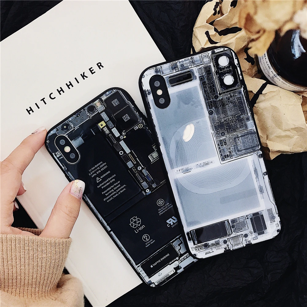 Горячий жесткий Пластик чехол для телефона iPhone 7 8 6 S Plus x творчества разобрать