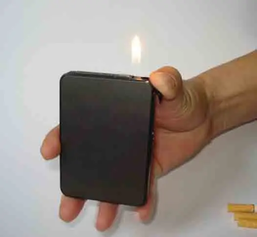 

Lighter cigarette case for 6 cigarettes pack cigarette case Lighter