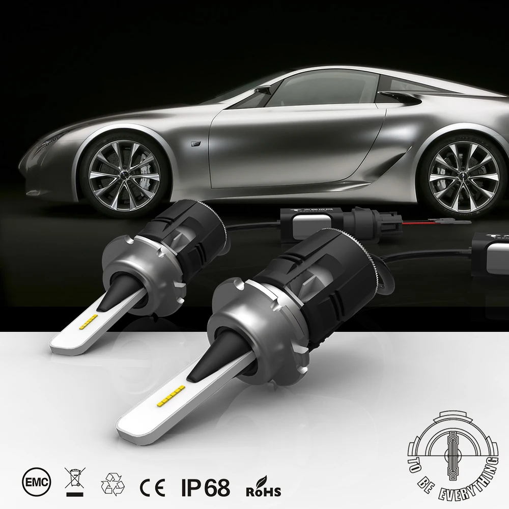 1 комплект H4 B6 CSP Y11 чипы Мини светодиодный фар H1 H7 H8 H9 H11 9005 9006 9012 светодиодный D1S/D2S/D3S/D4S спереди лампы 6K изготовления 42вт 5200LM