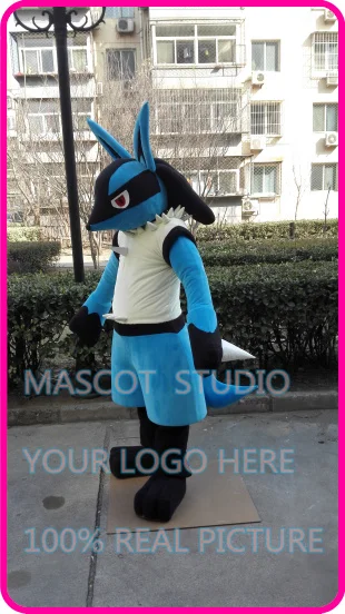 

mascot Lucario cartoon mascot costume custom fancy costume anime cosplay kits mascotte cartoon theme fancy dress