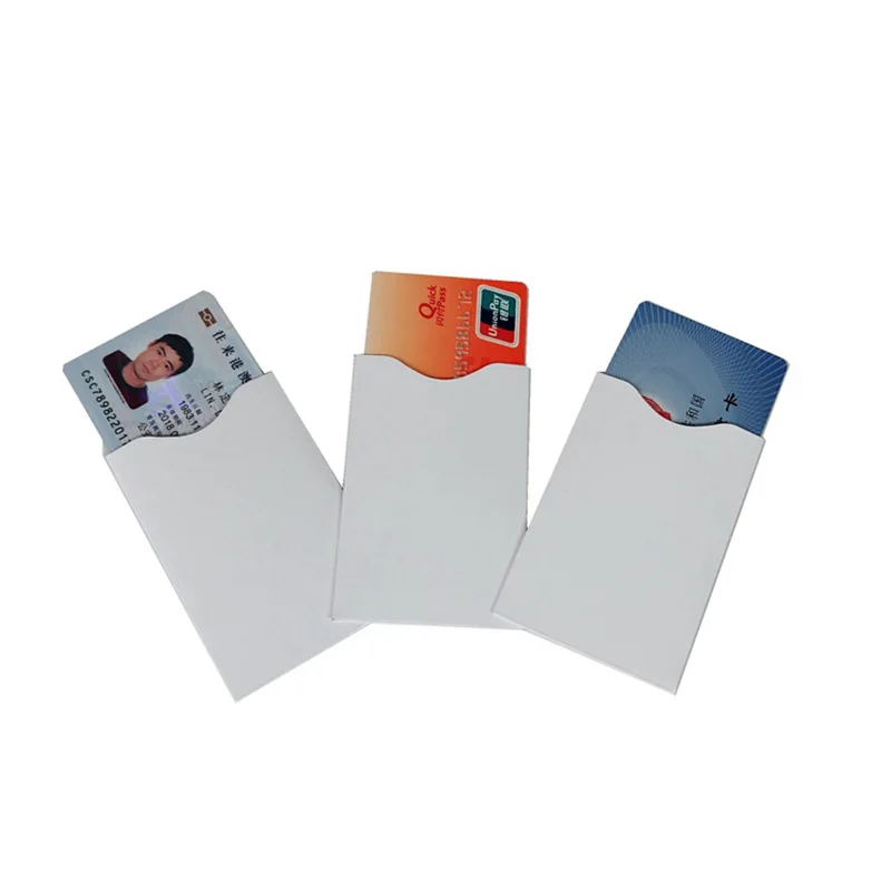 6 шт./компл. RFID Блокировка ID карты Чехол NFC Экранирование банковских карт сумка для