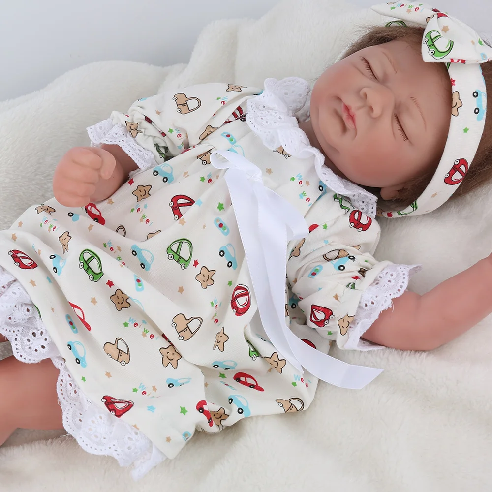NPKDOLL 19 дюймовая кукла для новорожденных мягкая силиконовая подарок принцессы