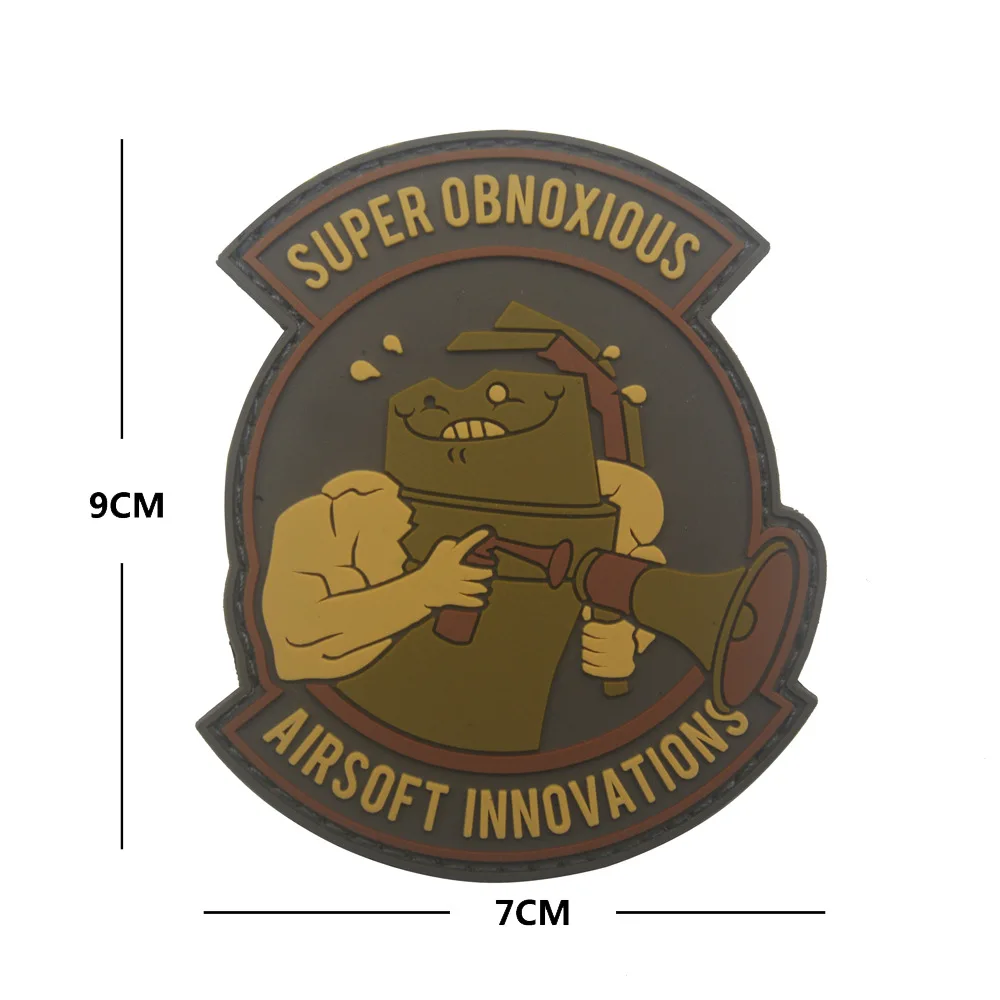 Airsoft инновации военные ПВХ патч Резиновые Значки коллектор пистолет тактические