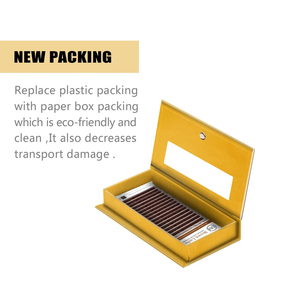 Ресницы для наращивания темно-коричневые 2 упаковки/партия JBCD Curl 8-15 отдельных