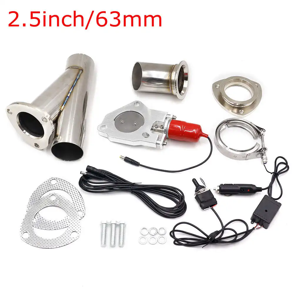 Cnspeed 2.2" /57 мм, 2.5''/63 мм, 3 ''/76 мм выхлопных газов Управление Клапаны Электрический Выпускной вырез руководство тумблер Управление комплект