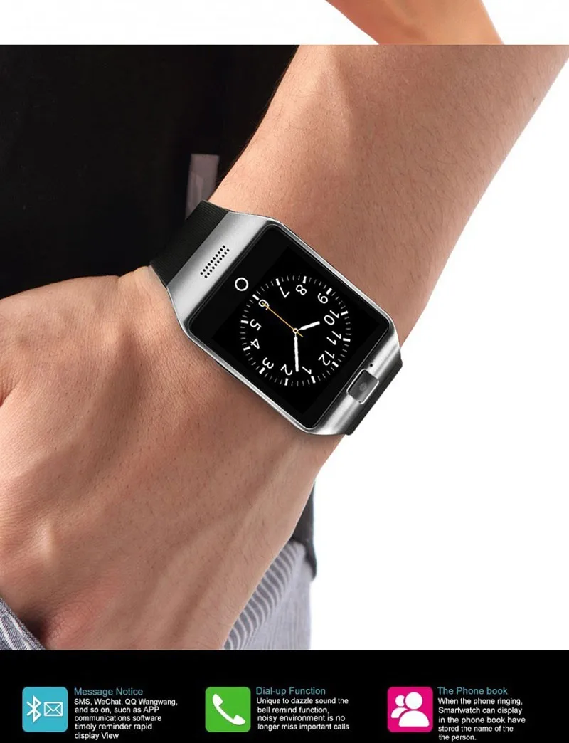Apro Q18 наручные часы Bluetooth3.0 Smart Watch Жизнь Водонепроницаемый Поддержка СИМ-Карты NFC