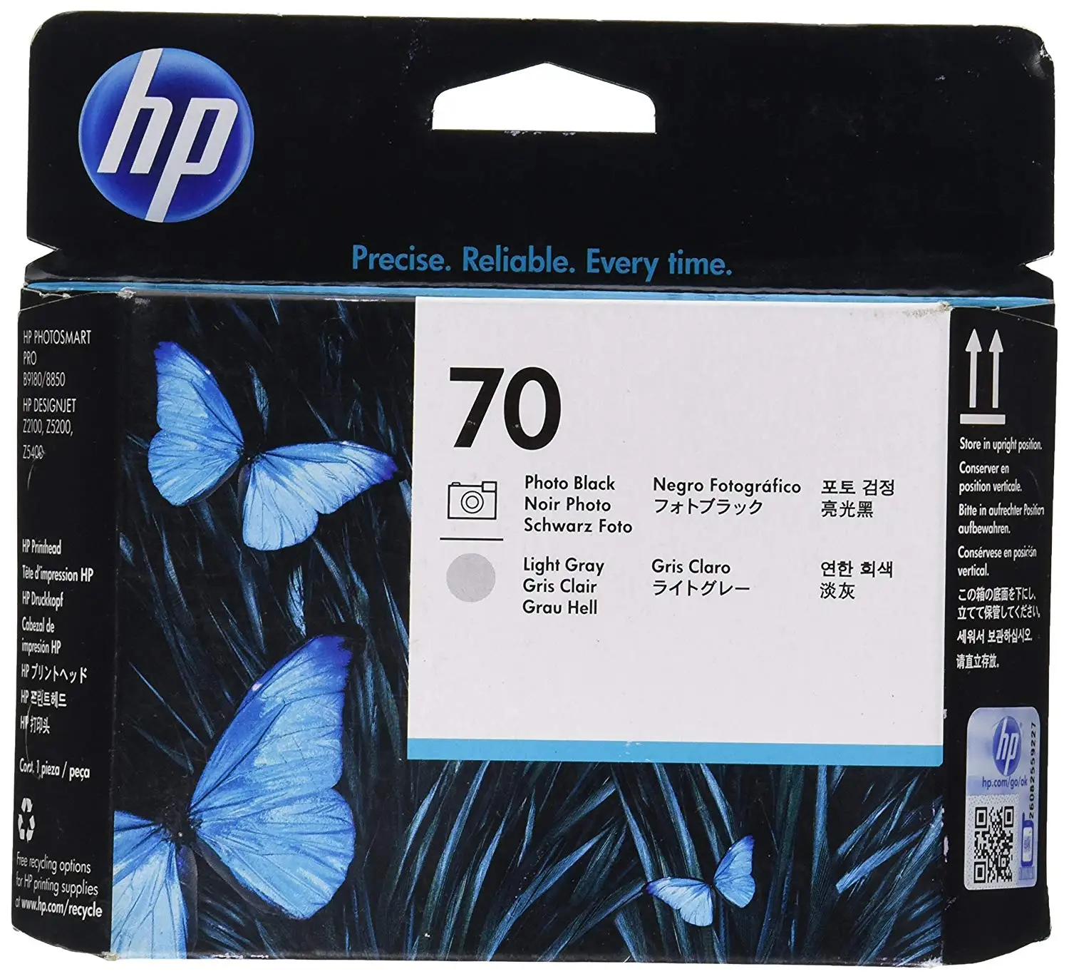 Оригинальные печатающие головки для принтеров HP 70 Photosmart Pro B9180 черные светильник