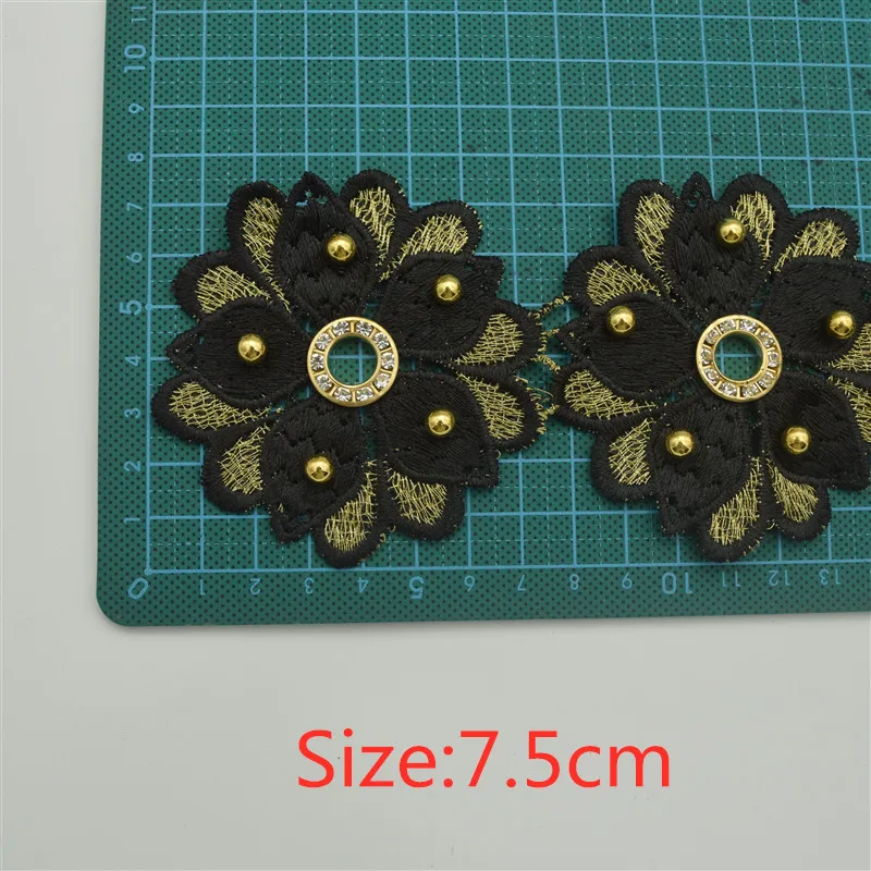 10 ярдов много цветов вышитые бисером металлические мотивные кружева Нигерия