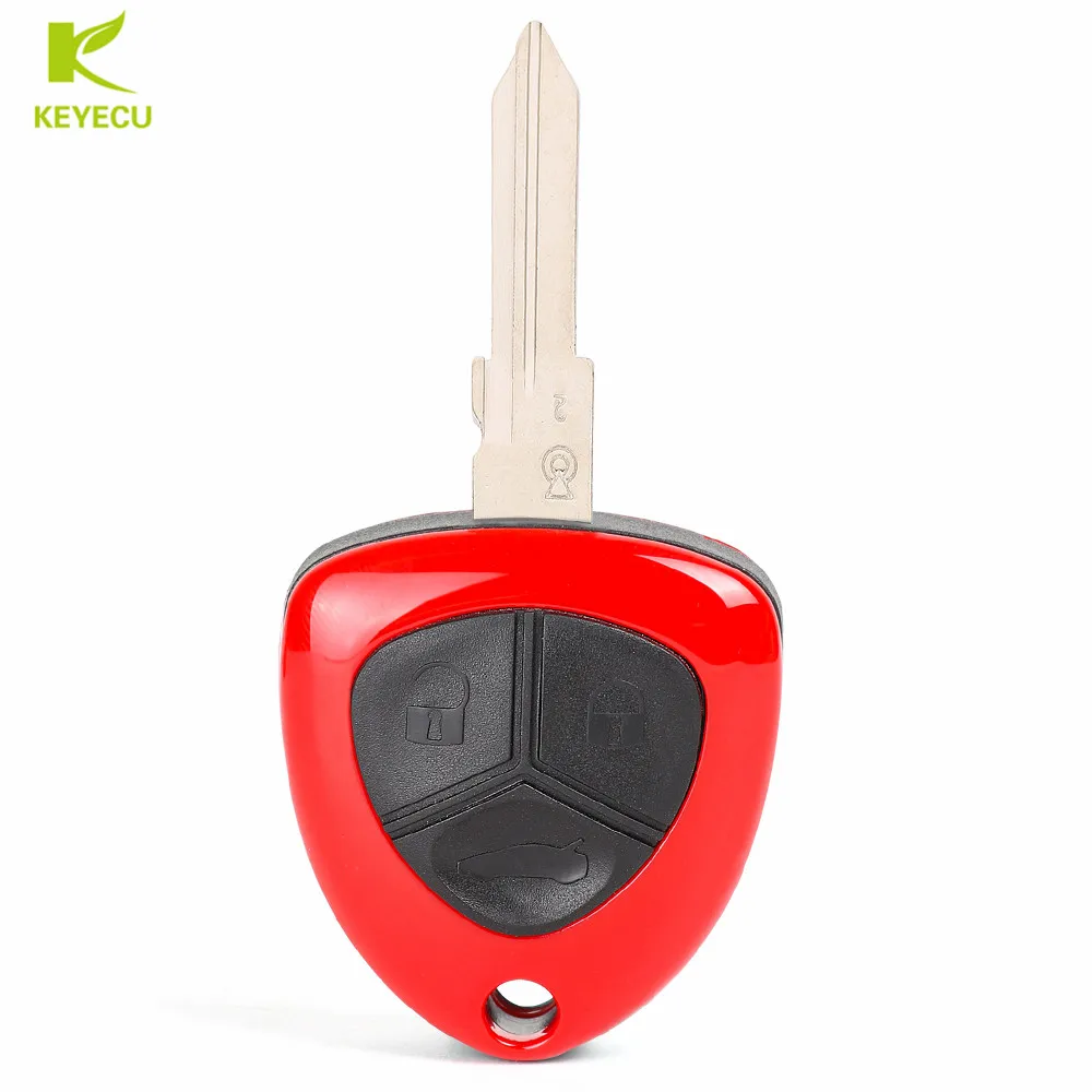 KEYECU Новый Сменный Чехол для дистанционного ключа Fob 3 Butotn Ferrari F430 2005 2006 2007 2008 2009 Uncut