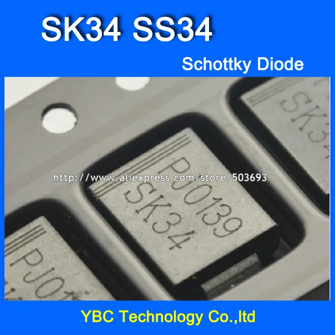 100 шт./лот SK34 SS34 SMC 3A/40V 1N5822 диод Шоттки|shipping storage|shipping pouchshipping warmers |