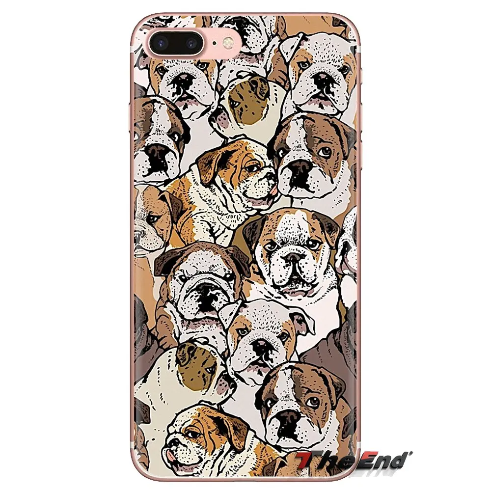 For Xiaomi Mi4 Mi5 Mi5S Mi6 Mi A1 A2 5X 6X 8 9 Lite SE Pro Max Mix 2 3 2S French English Bulldog with flower Soft Cases Cover |