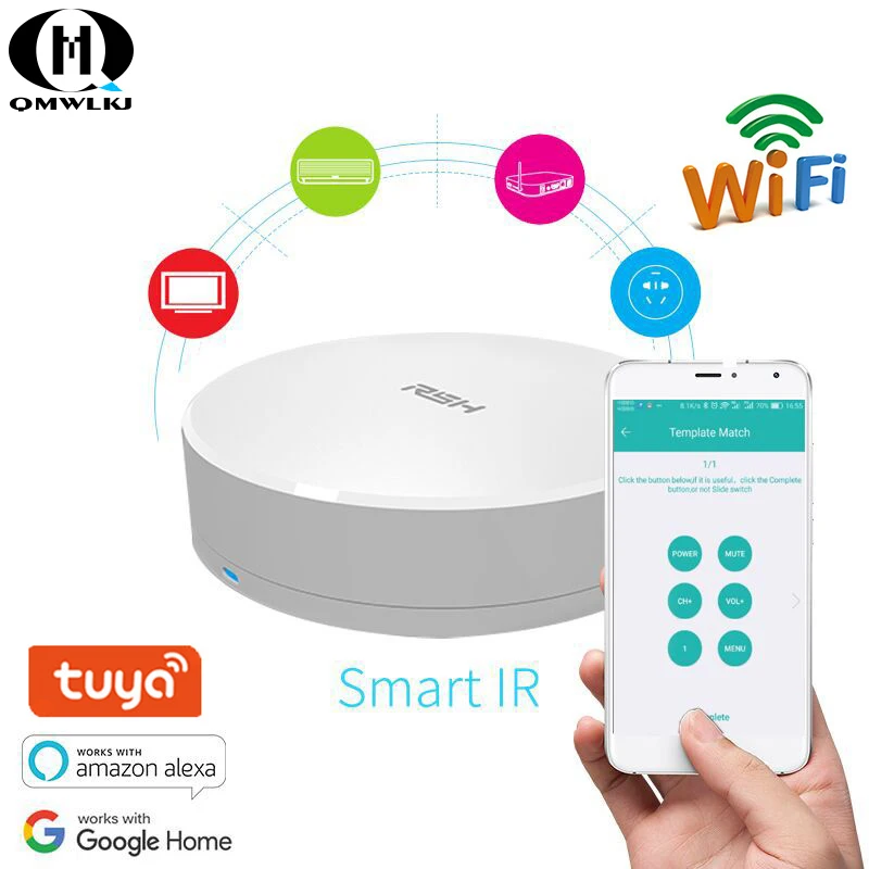 Smart Home Automation Intelligent Universal WIFI+IR Switch Remote Controller broadlink for Amazon Alexa/Echo Dot& Google Home|Модули для