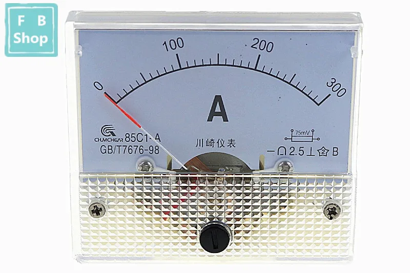 300A 1 шт. 85C1-A 100A 150A 200A 250A 300A 400A 500A DC аналоговый измеритель Панель усилитель тока амперметры датчик - Color: 300A