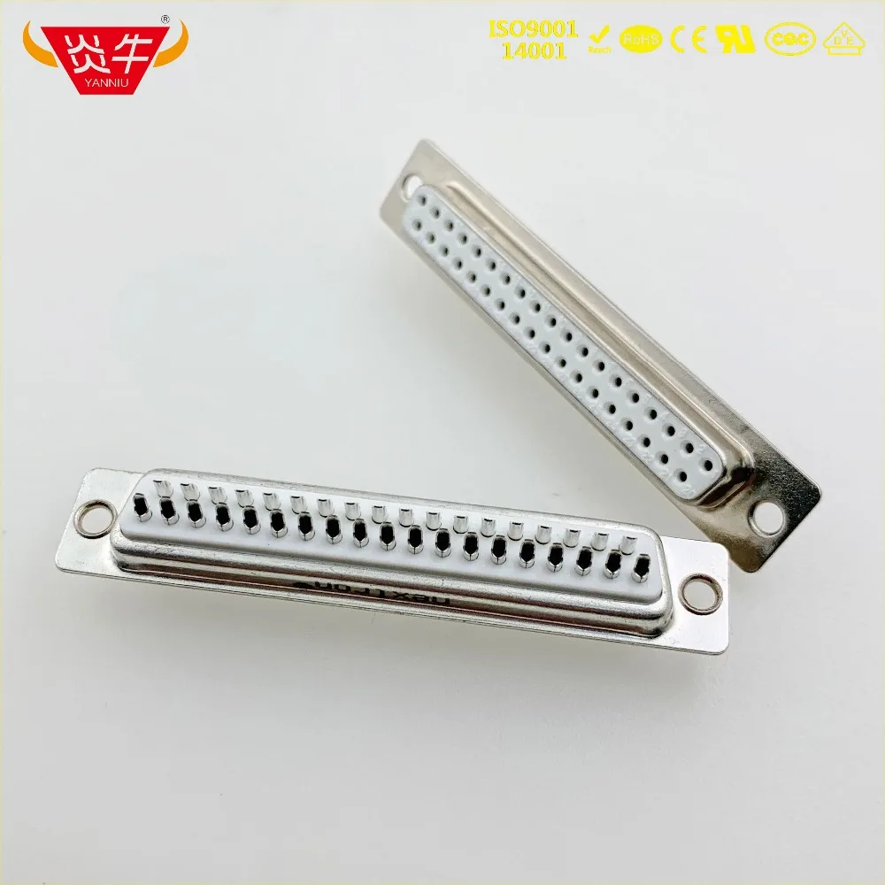 DB37 DB 37P Женский RS232 с гнездом 37PIN PCB разъем D SUB соединитель серии Контактная часть
