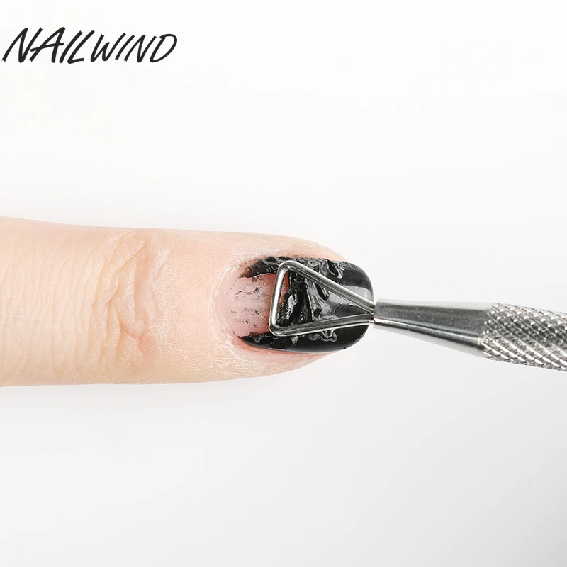 Толкатель для кутикулы NAILWIND удаления лака из нержавеющей стали маникюрный