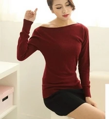 new sweater women wool sexy pullover casual spring autumn basic ladies | Женская одежда