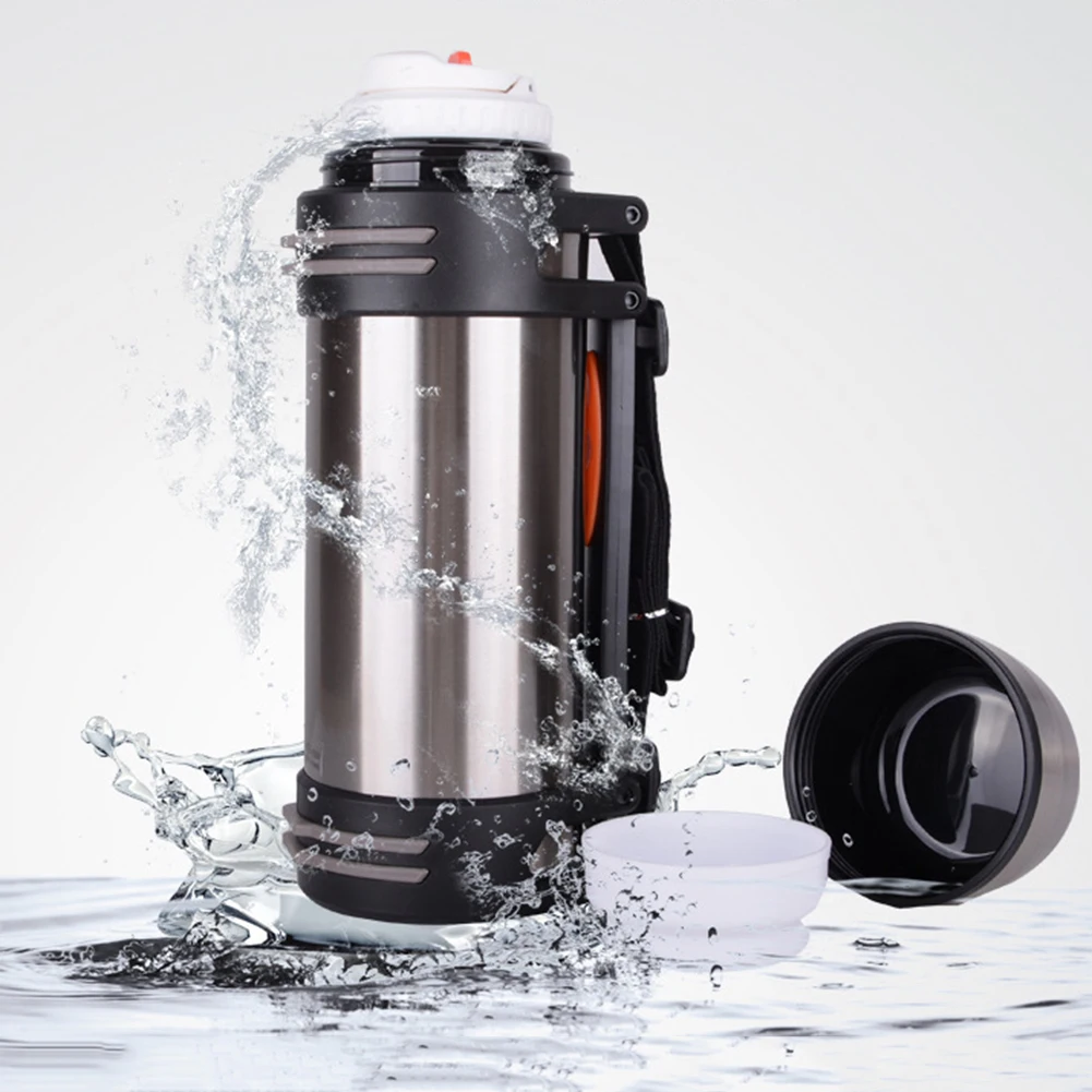 Vacuum Flask Double Wall Stainless Steel Thermos Insulated Sports Water Bottle Mug Cup Portable Stainless Steel Sports Bottle