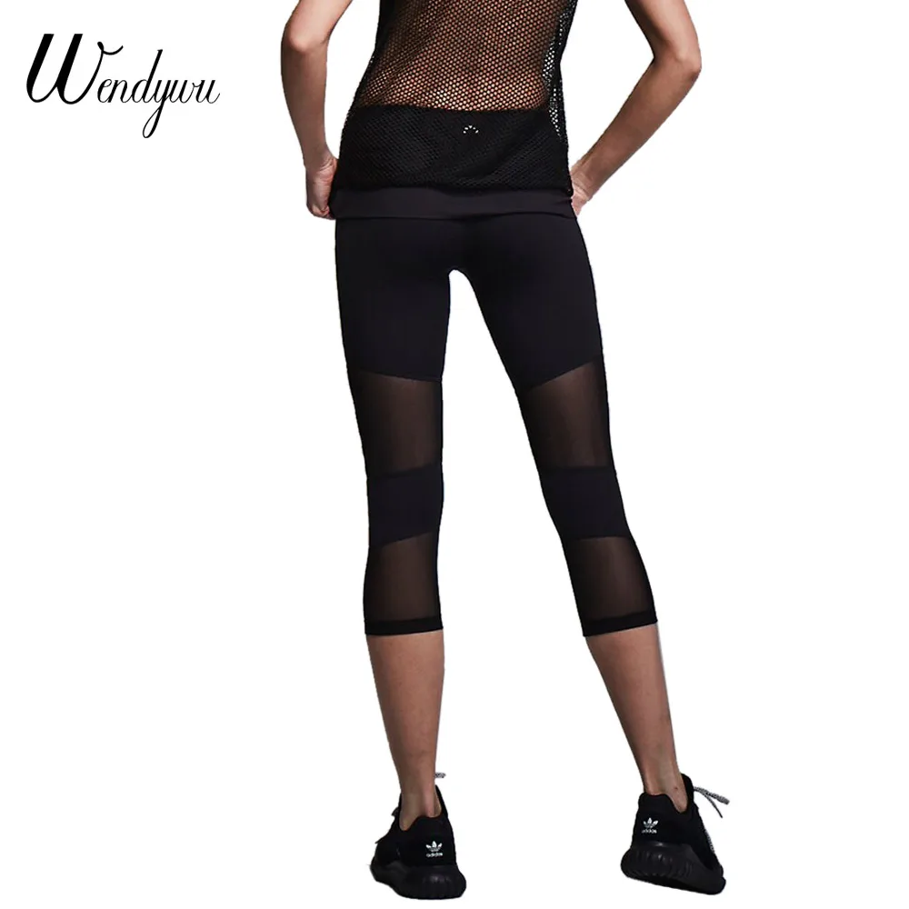 Wendywu новые модные сексуальные сетчатые Лоскутные женские черные обтягивающие