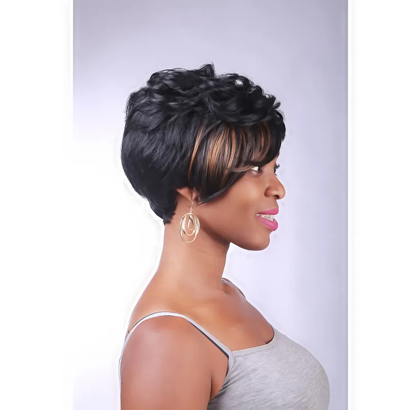 New Fashion Trend Short Wig For Black Women Natural Wigs Heat Resistant Synthetic Hot Sale |
