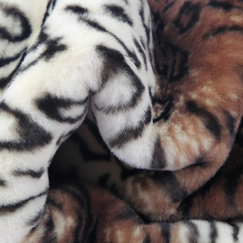 

FOXMOTHER 2020 New Fashion White Soft Faux Fur Leopard Scarves Snood Echarpe Foulard Ring Women Scarf Dropshipping