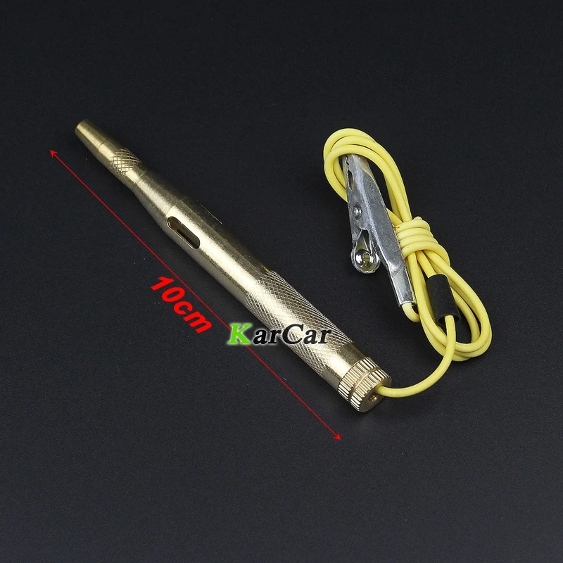Новый Медный DC 6V/12V/24V тестер напряжения автомобиля тестовая ручка для мотоцикла