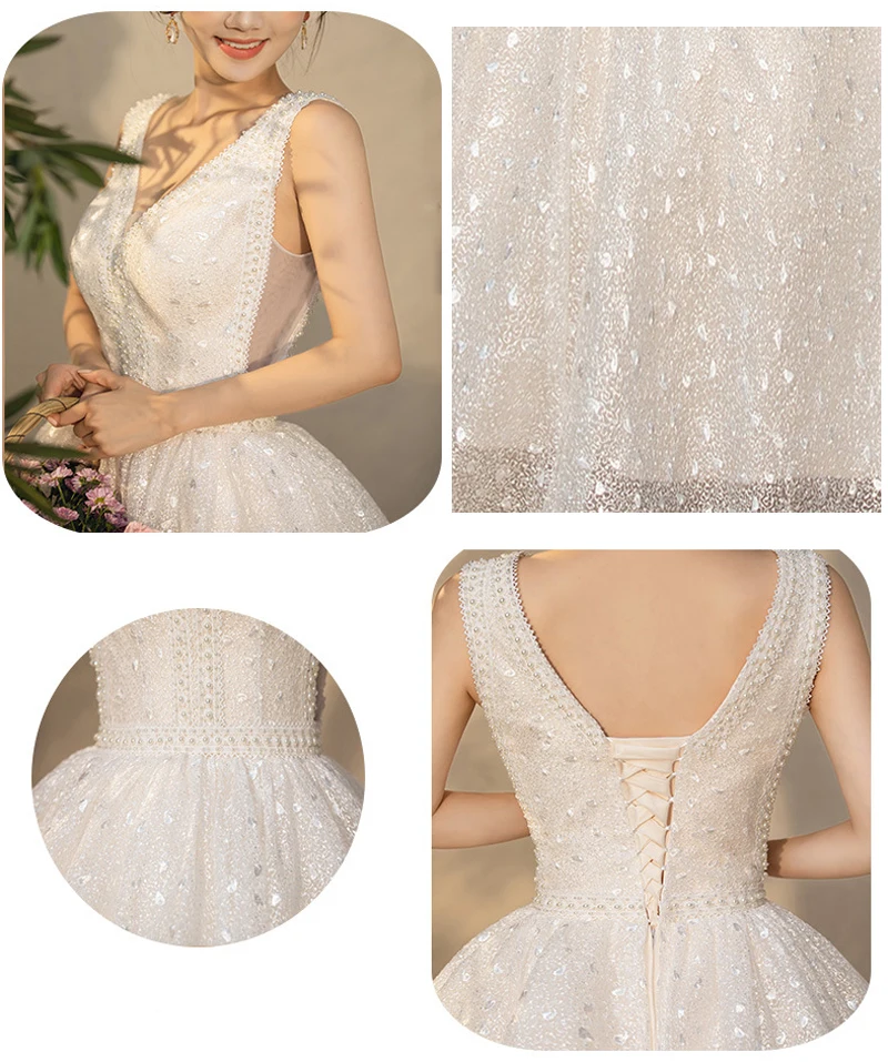 Шикарное свадебное платье новинка 2021 роскошное бальное с бусинами и жемчугом