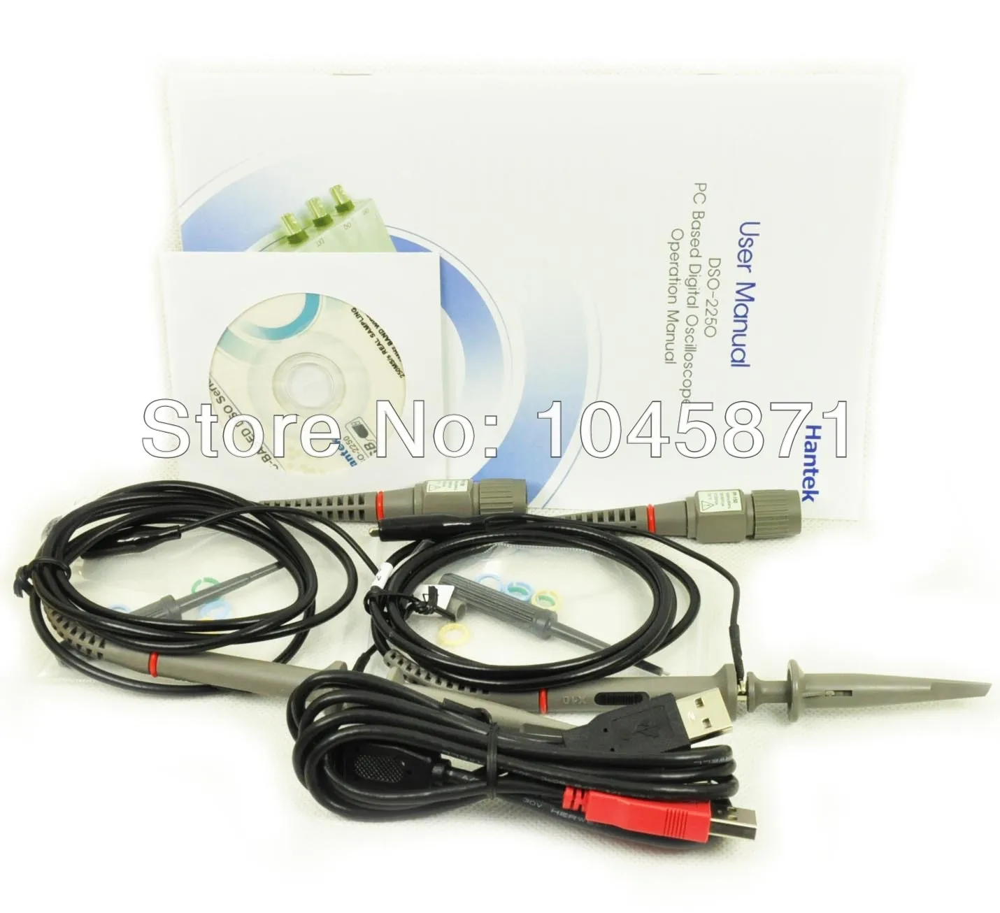 O027 Hantek DSO-2250 Новый DSO2250 PC USB цифровой осциллограф 250 мс/с 2 канала 100 МГц | Инструменты