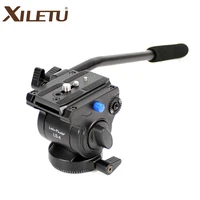 xiletu ls 4 handgrip video photography fluid drag hydraulic tripod head and quick release plate for arca swiss manfrotto