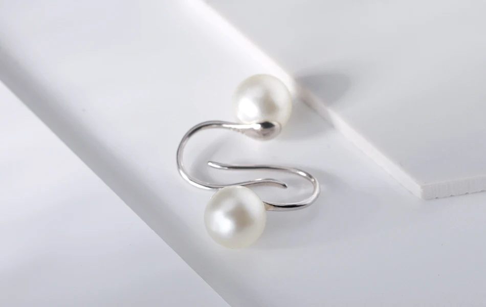 ORSA JEWELS 925 пробы серебряные женские серьги-Крючки 4 цвета круглые жемчужные висячие серьги Модные ювелирные изделия подарок для женщин SE69
