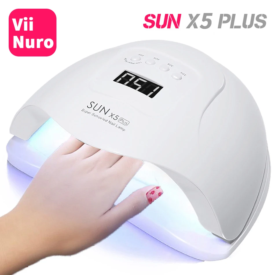 Светодиодная УФ лампа ViiNuro SUN X5 Plus для сушки ногтей сушилка гель лака с