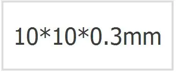Платиновый электрод 10*10*0,1 мм Платиновый лист электрод PT электрод Платиновый лист помощник электрода - Цвет: Черный