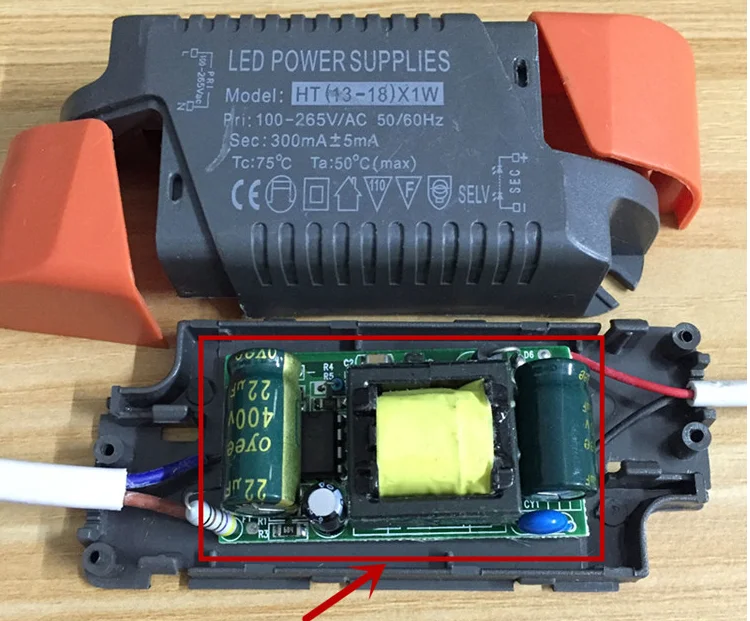 Новый светодиодный драйвер переменного тока 86- 265V 260mA - 300mA ( 1 3 )* Вт Питание