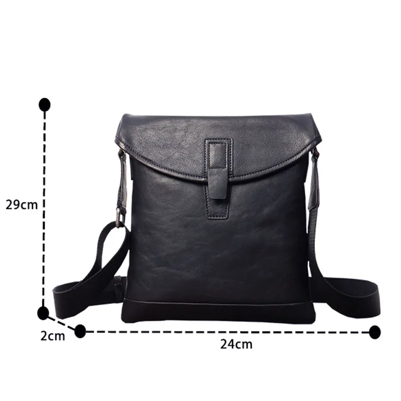 

AETOO New men's bag shoulder Messenger bag leather messenger small bag first layer cowhide bag male vintage