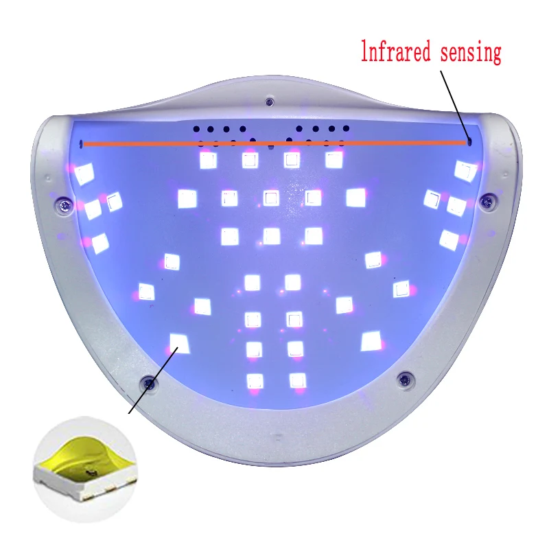 36PCS LEDs Dual hands Nail Lamp 72w Dryer LED For Curing UV Gel Polish With Sensor LCD Display | Красота и здоровье