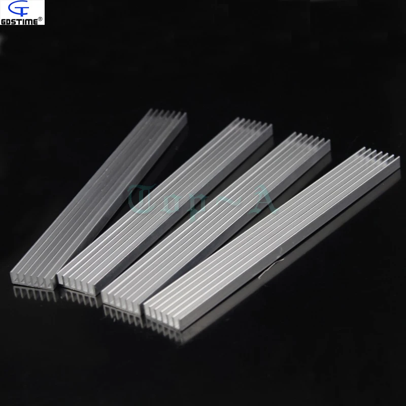 Gdstime 5 шт., 150x20x5 мм, алюминиевый радиатор, маршрутизатор, радиатор, чип, электронные продукты, охлаждающий вентилятор 150 мм x 20 мм x 5 мм