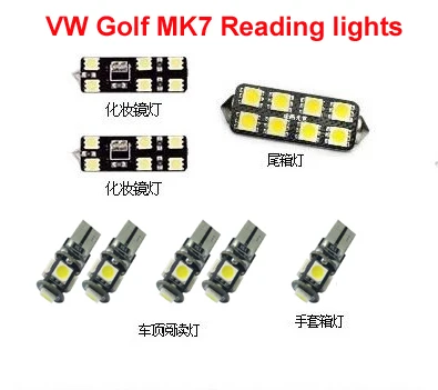 Светодиодсветильник для чтения 8 шт./комплект ламп внутреннего освещения карты