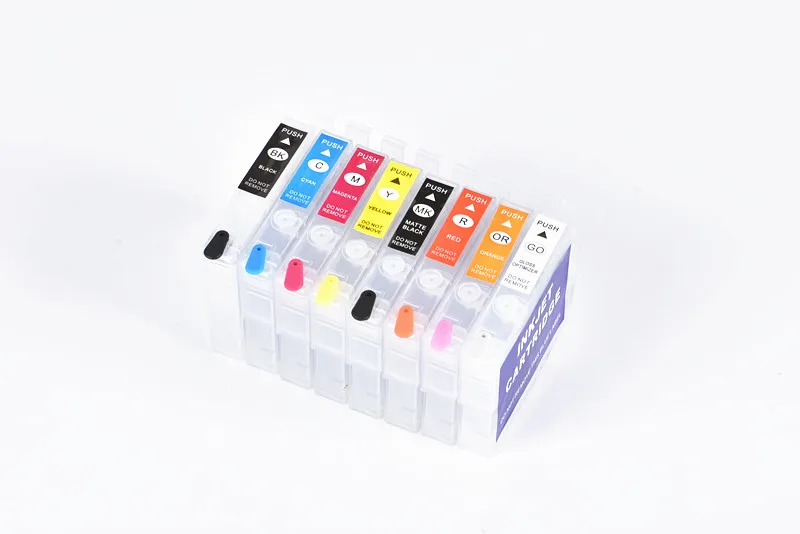 JACA Refillable ink cartridge for Epson Surecolor P400 printer empty with arc chip 8colors | Компьютеры и офис