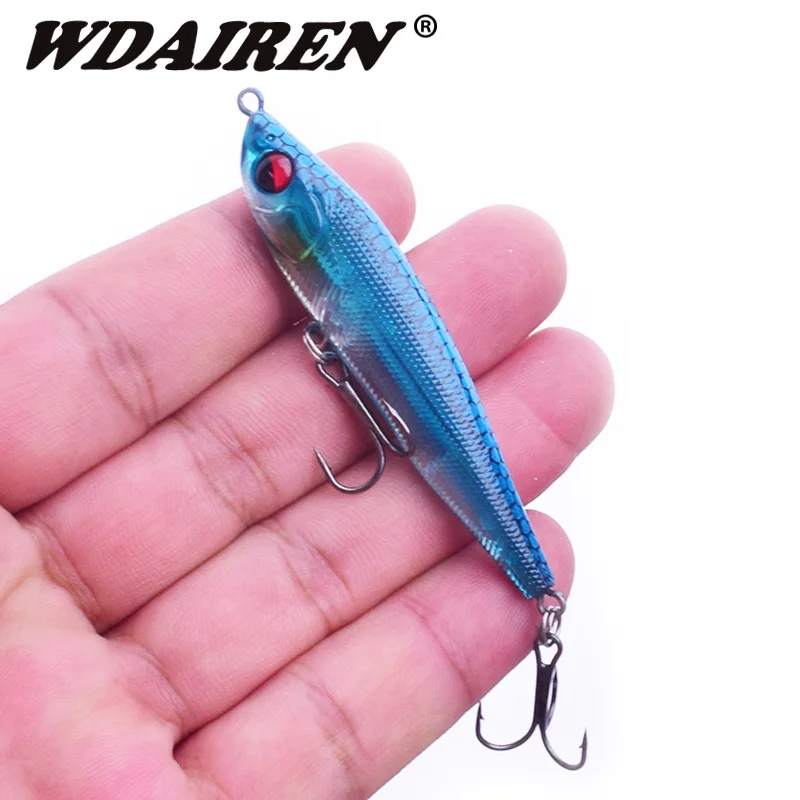 1 шт. погружная приманка для рыбалки карандаш 7 см 5 г Crankbait приманки тройные Крючки