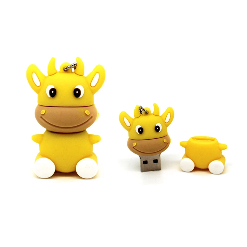 USB флеш накопитель в форме коровы 4 ГБ 8 16 32 64 ГБ|USB флэш-накопители| |