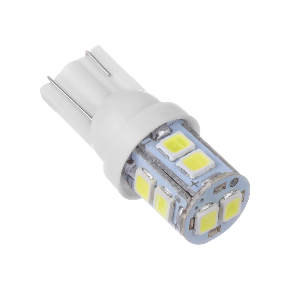 Автомобильный светильник T10 10SMD W5W 194 168 2825 белый светильник s светодиодный Клин лампы Супер яркий DC 12 В светильник номерного знака боковой задний светильник