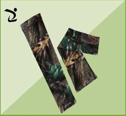 Велоспорт рукав Открытый realtree заказной цифровой камуфляж компрессионный