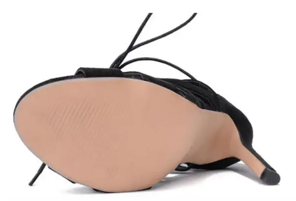 Женские пикантные летние туфли гладиаторы на высоком каблуке Zapatos Mujer женские