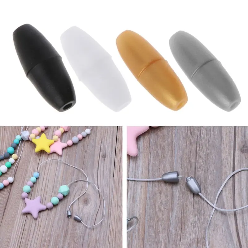 

10pairs Bead Clasp Breakaway Plastic Clasps Safety For Baby DIY Necklace Pacifier Chain Lobster Bracelet Hook Closure