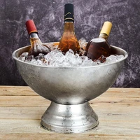 5l stainless steel thick ears ice bucket rum grape beer ice barrel champagne large ice bucket