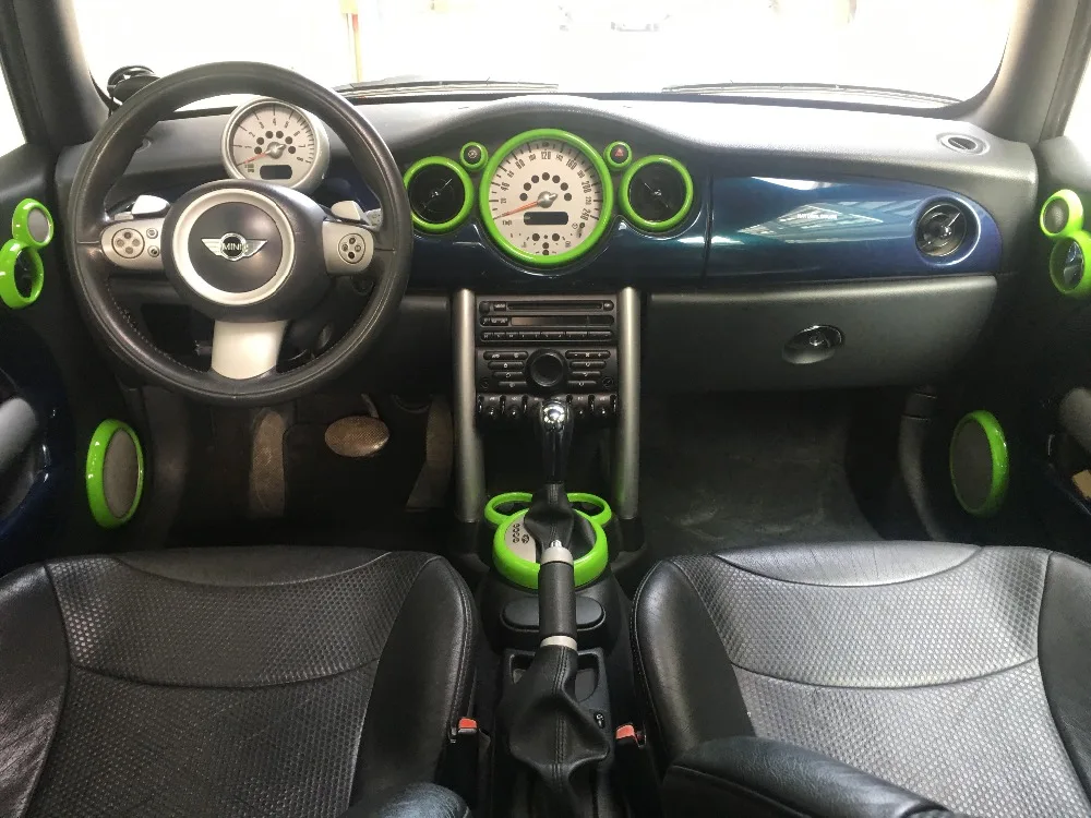 Абсолютно новые ABS пластиковые УФ защищенные внутренние наборы стиль mini Ray Pure& Union Jack для mini cooper R50 R52 R53/1(12 шт./компл