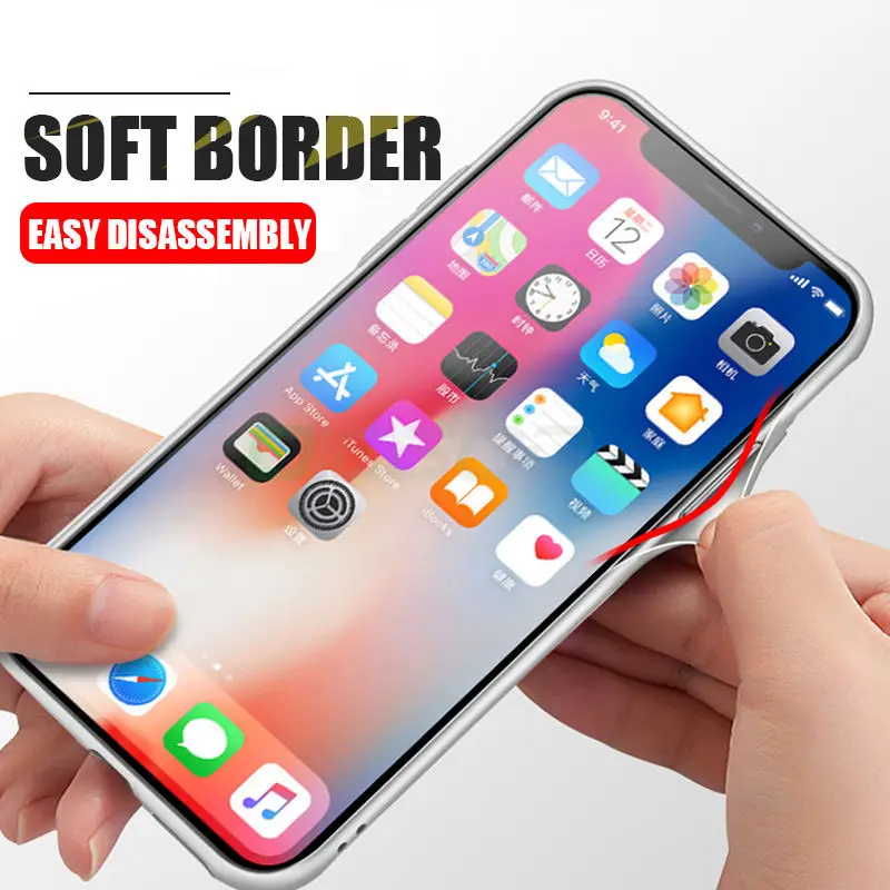 OICGOO роскошный задний стеклянный чехол для телефона iphone 8 7 6 Plus X противоударное
