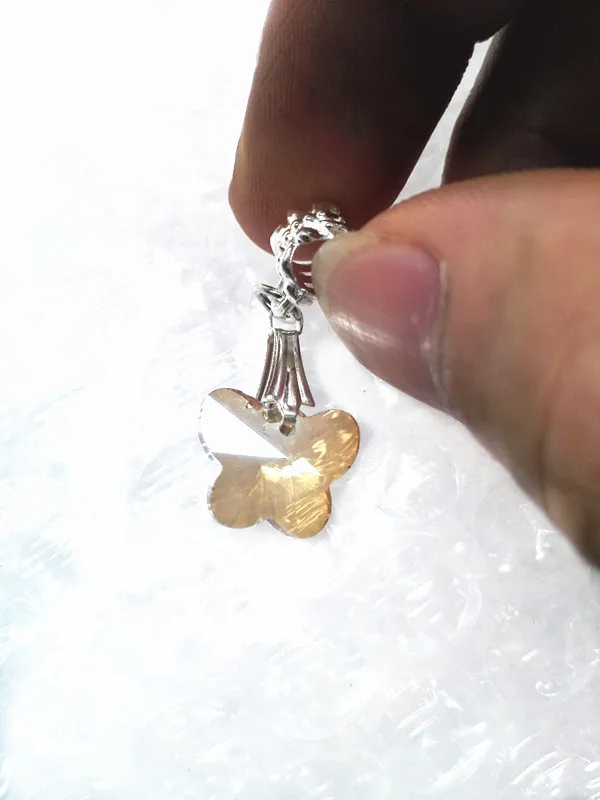 Мода DIY свободная подвеска-кристалл стеклянные бусины-брелоки в форме сердца 14 мм